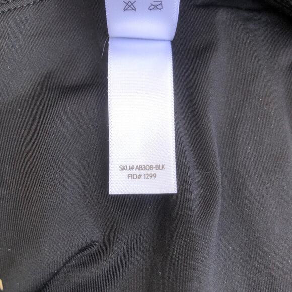 Andie NWT The Bold Banded Cheeky Rib Flattering Bikini Bottom Black Medium - Picture 12 of 16